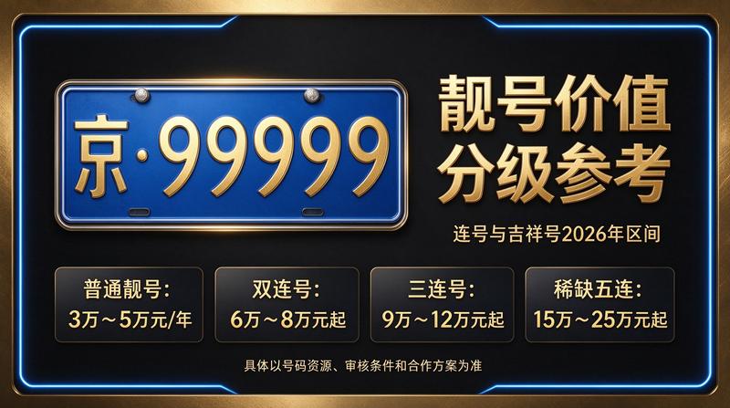 2026年闲置京牌指标价格指南